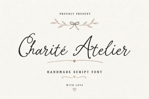 Charite Atelier: A Handwritten Font for Timeless Design Projects
