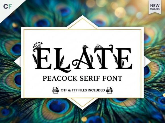 Elate: The Feathered Serif for Majestic Branding