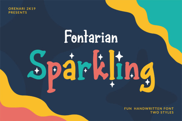 Fontarian Sparkling: A Playful Handwriting Font for Creative Projects