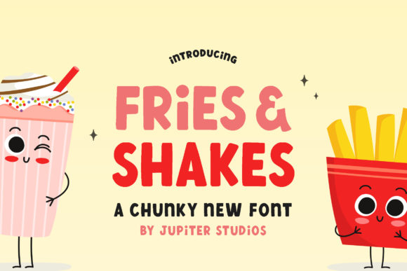 Fries and Shake: The Bold Display Font for Casual Brands