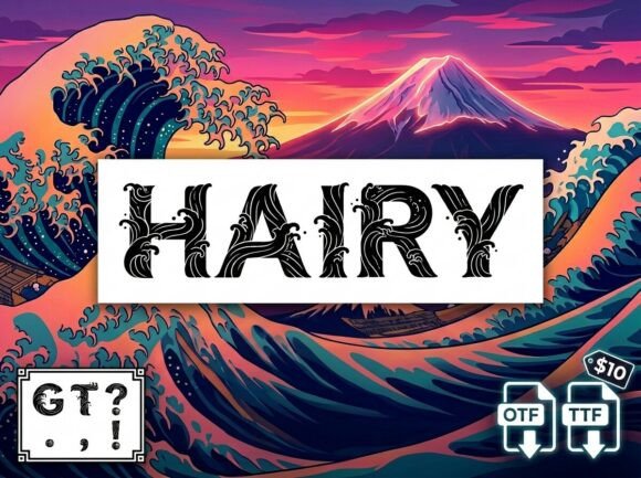 Hairy Font: A Bold Display Typeface for Unforgettable Designs
