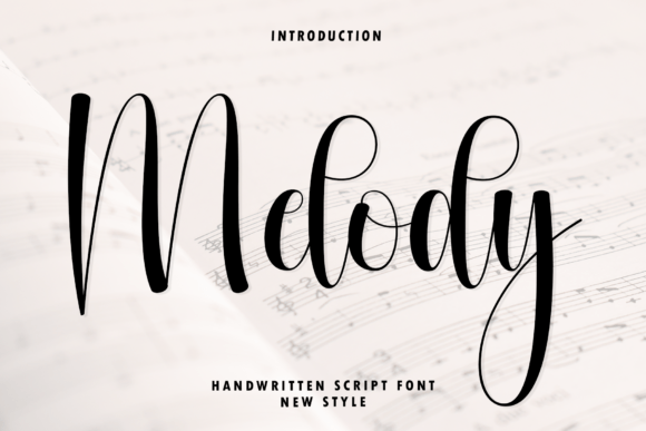 Melody: A Handwritten Script Font with Lyrical Elegance