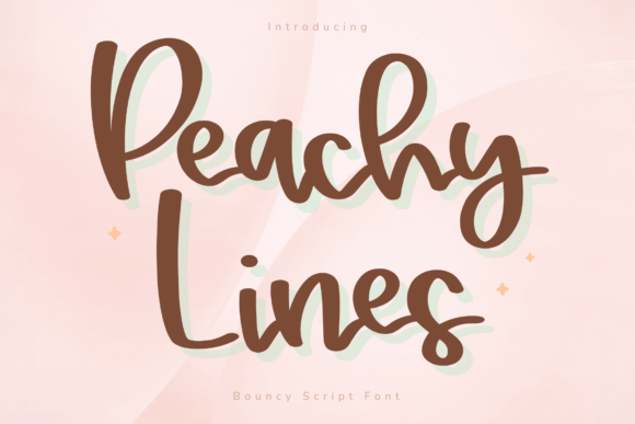 Peachy Lines: The Sweet, Bouncy Script for Your Brand's Voice
