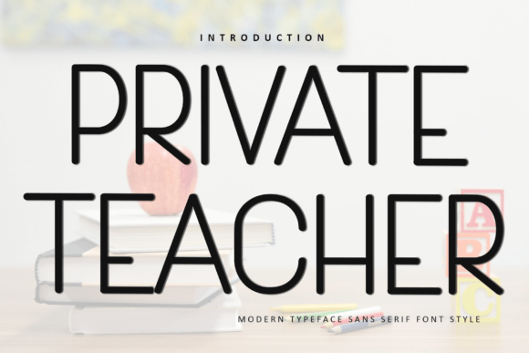 Private Teacher: A Festive Typeface for Holiday Magic