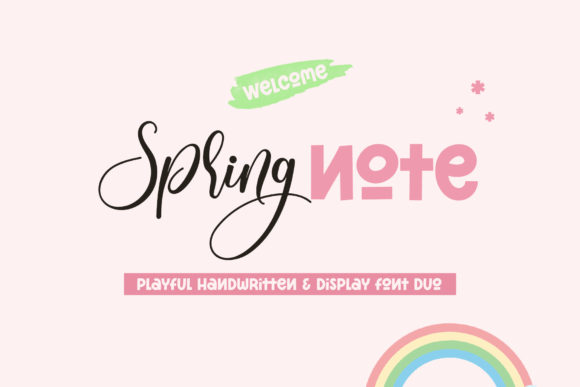 Spring Note: Crafting Warmth with a Bouncy Duo Font