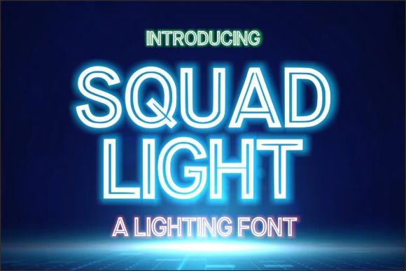 Squad Light: Bold Display Font for Modern Creative Projects