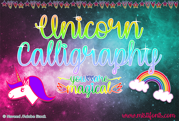 Unicorn Calligraphy: A Font with a Touch of Magic for Your Projects