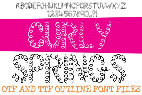 Unleash Playful Energy: The Curly Springs Font in Action