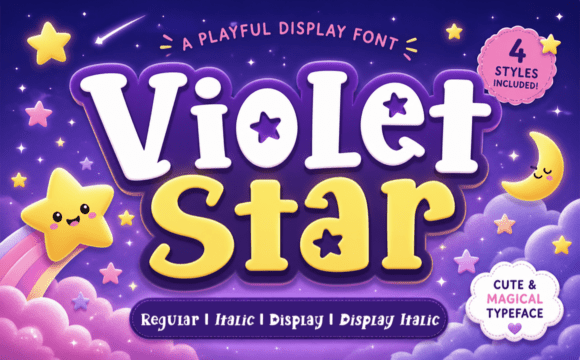 Unleash Whimsy: The Magic of Violet Star Font
