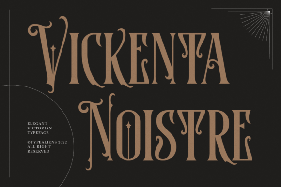 Vickenta Noistre: The Vintage Serif with Modern Charm